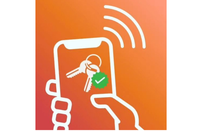 Logo orange de la solution de gestion de clés KeyReg