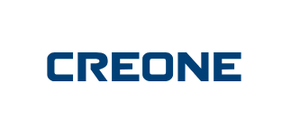 Logo de CREONE Logo bleu foncé CREONE sur fond blanc